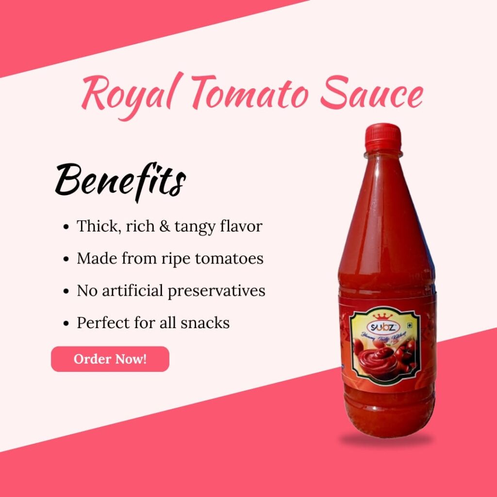 Benefits of tomato ketchup & Sauce - Royal & Co